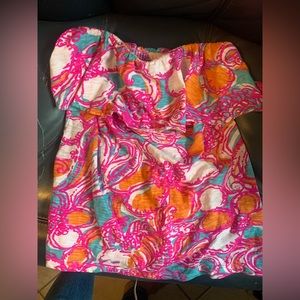 Lilly Pulitzer strapless tube top M NWOT